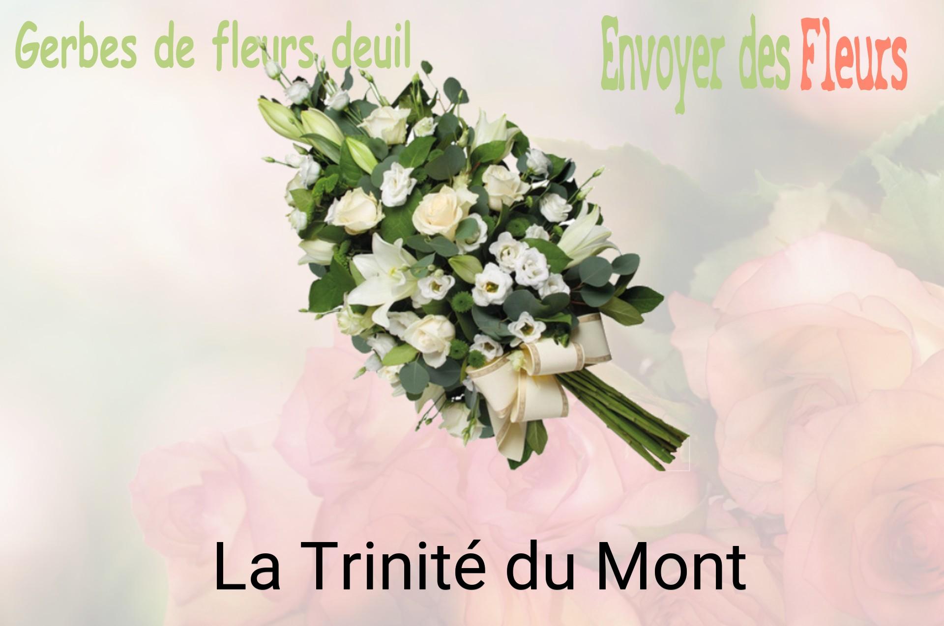 Gerbe de fleurs de deuil livrée à La Trinité-du-Mont